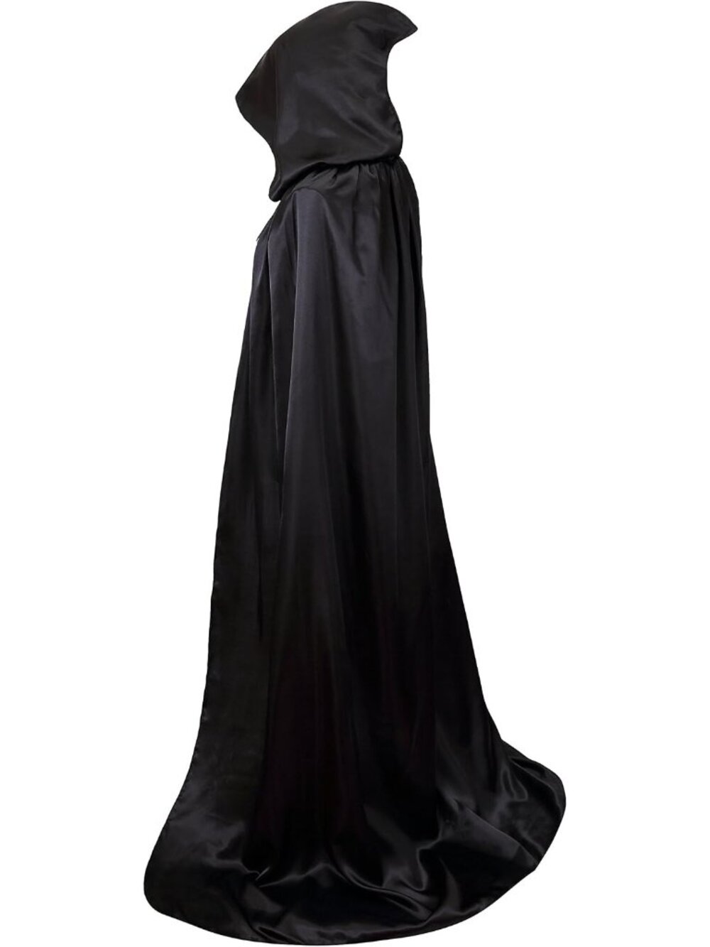 🎃 Unisex Black Hooded Halloween Christmas Cloak Costumes Party Cape